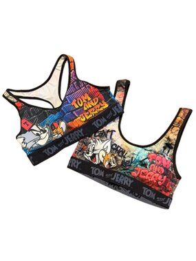 Tom & Jerry Cartoon Sports Bra Bundle